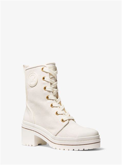 michael michael kors corey hemp combat boot|Corey Canvas Combat Boot .